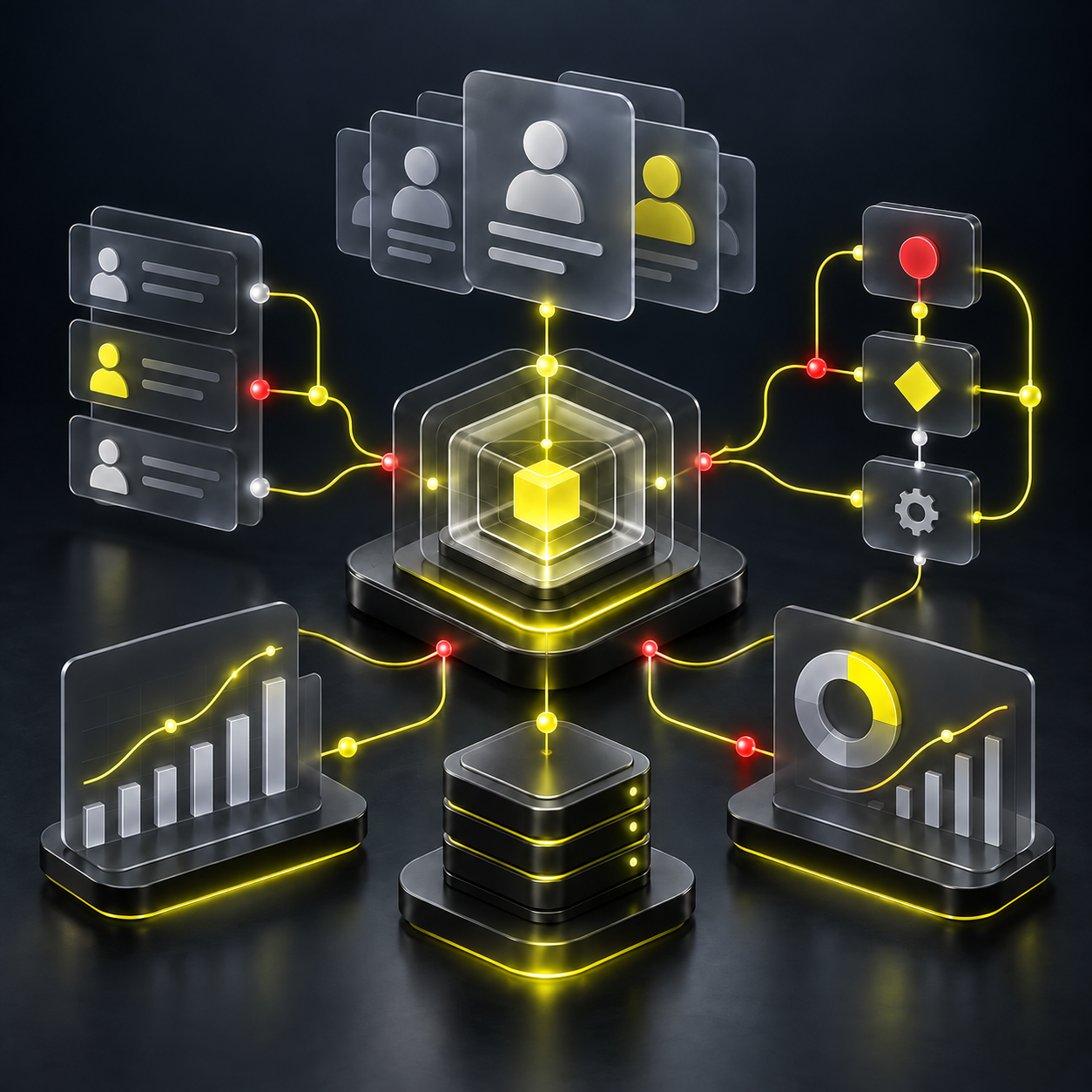Kundenverwaltung, Backend und automatisierte Abläufe